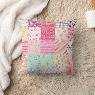 All Pink Flamingo Cheat Quilt Pattern 2025 Cushion