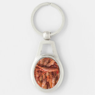 All Prawn and No Brain Key Ring
