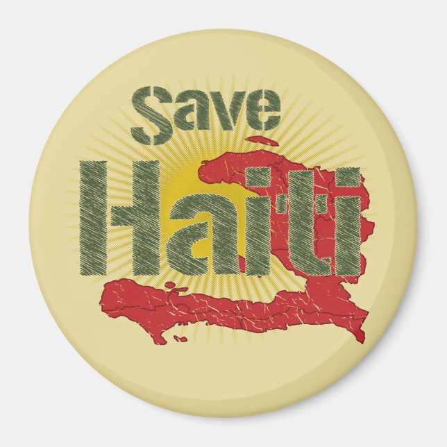 ALL Proceeds go to RED CROSS - Save Haiti Magnet (Front)
