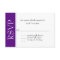 All Purpose Purple & White RSVP Card