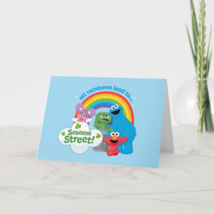 All Rainbows Lead to Sesame Street Holiday Card