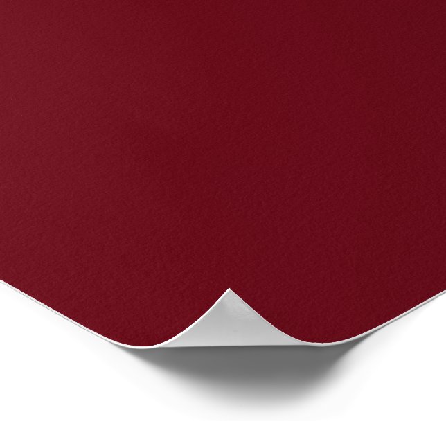 All Red Carnation Flower Poster (Corner)