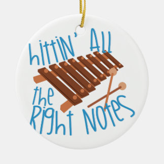 All Right Notes Ceramic Tree Decoration