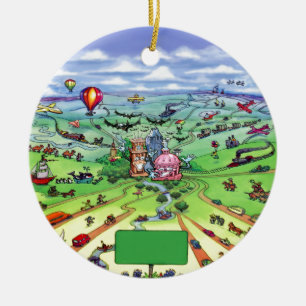 All Roads Lead to Austin Texas Ceramic Tree Decoration