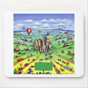 All Roads Lead to Houston Texas Mouse Pad