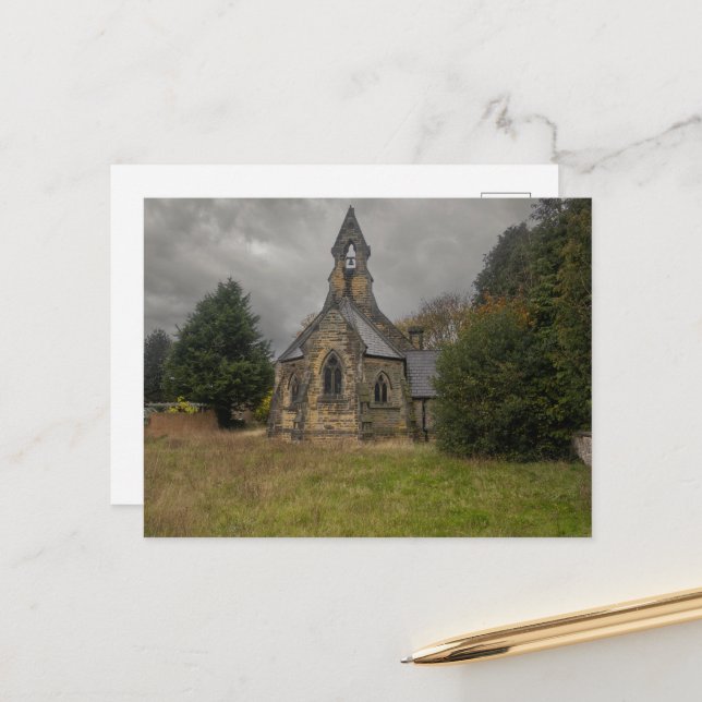 All Saints Church, Whitley Postcard (Front/Back In Situ)