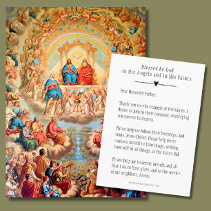 ALL SAINTS DAY PRAYER CELEBRATION HOLY CARDS