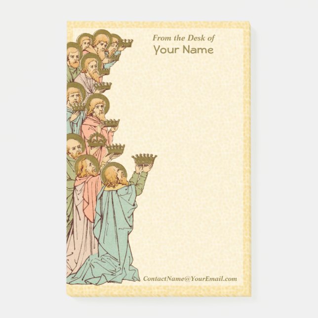 All Saints (RLS 19, Left Detail) 4"x6" Post-it Notes (Front)