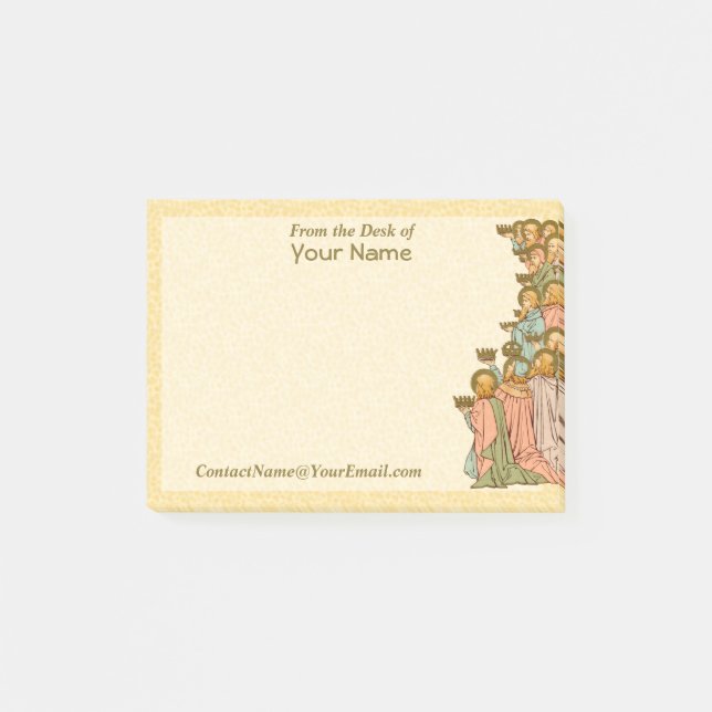 All Saints (RLS 19, Right Detail) 4"x3" Post-it Notes (Front)