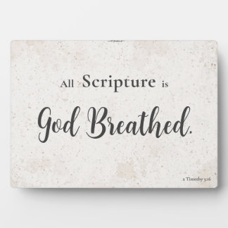 All Scripture is God-breathed — Home Accent Plaque