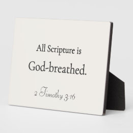 All Scripture is God-breathed Plaque