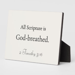 All Scripture is God-breathed Plaque