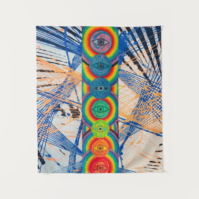 ALL SEEING CHAKRA TAPESTRY (Front)