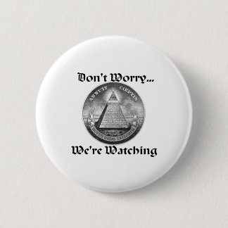 all-seeing-eye 6 cm round badge