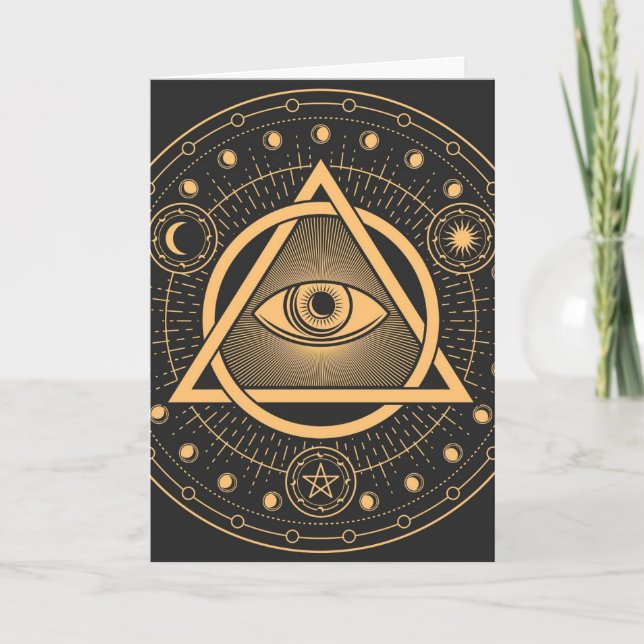 All Seeing Eye Blank Card (Front)