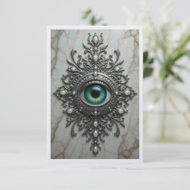 All Seeing Eye Brooch Card (Standing Front)
