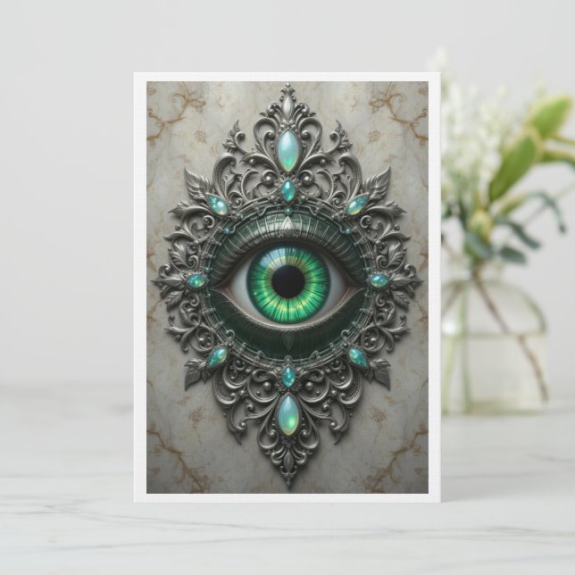 All Seeing Eye Brooch Card (Standing Front)