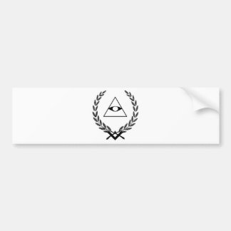 All Seeing Eye crest symbolism F&AM Bumper Sticker