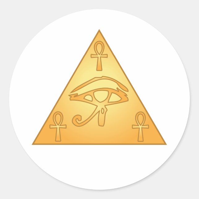 All Seeing Eye / Eye of Horus: Classic Round Sticker (Front)