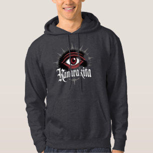 All-Seeing Eye Kanarakita Occult Gothic Script Hoodie