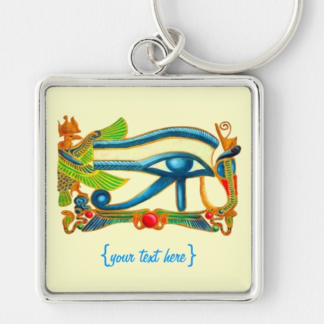 All Seeing Eye Of Horus Good Luck Charm Key Ring (Front)