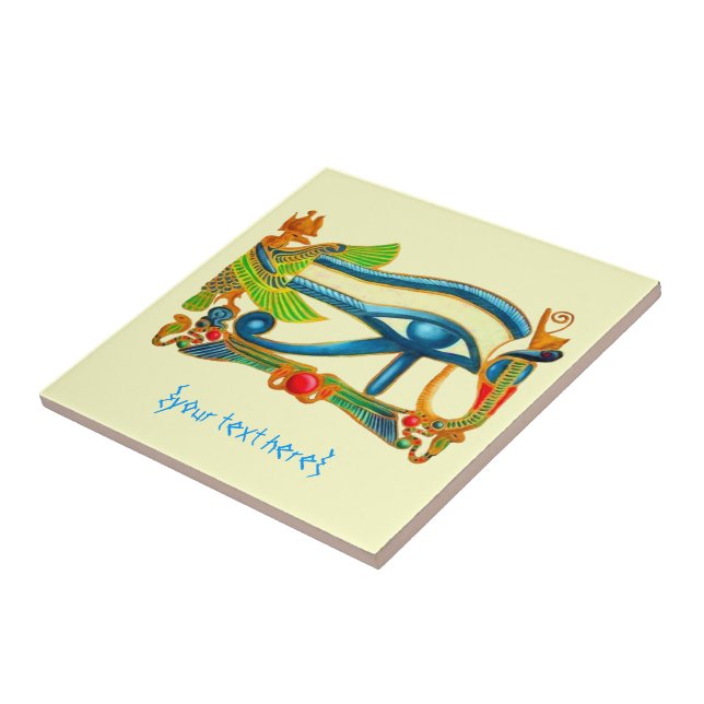All Seeing Eye Of Horus - Lucky Amulet Tile (Side)