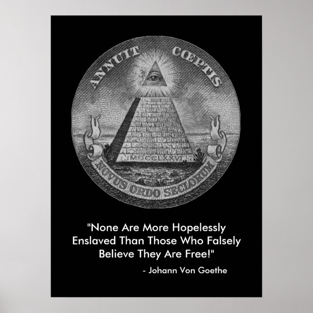 All Seeing Eye of the Illuminati Poster (Front)