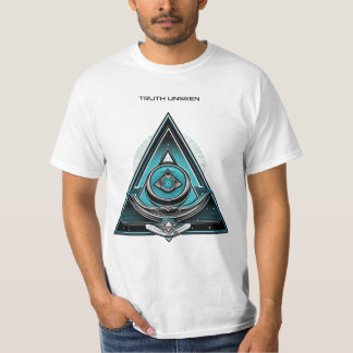 All-Seeing Eye Triangle - Mystical Geometric Art T-Shirt