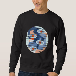 All Seeing Eyes Colourful Abstract Art Sweatshirt
