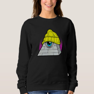 All Seeing Eyes Illuminati In Swag Sweatshirt