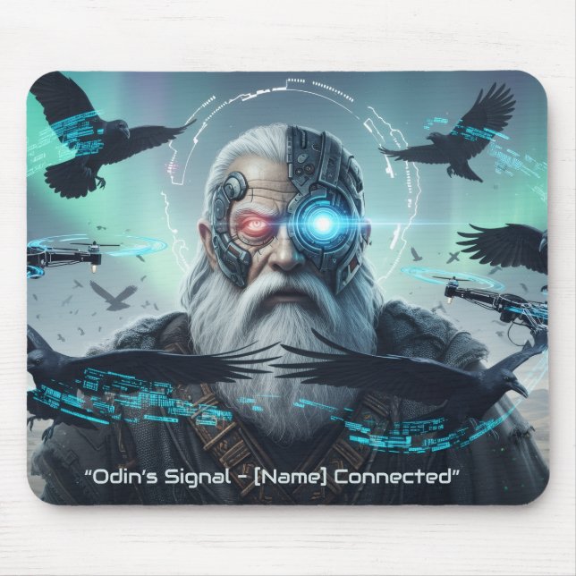 All-Seeing in the Cyber Desert Mouse Pad (Front)