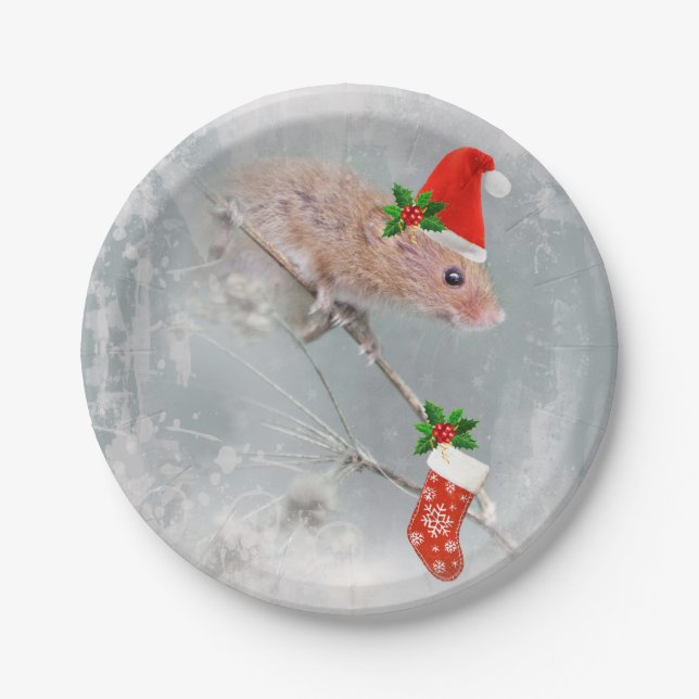 All Set for Santa Paper Plate (Front)