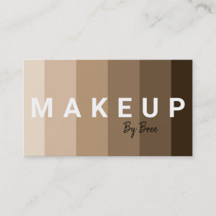 All Shades Foundation Skin Make Up Artist Business Card