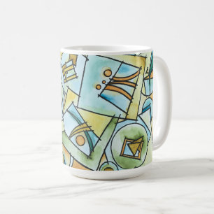 All Shapes And Sizes-Modern Geometric Art Coffee Mug