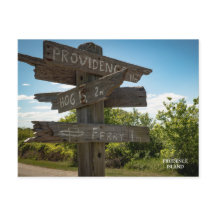 All Signs Point to Prudence Island POST CARD