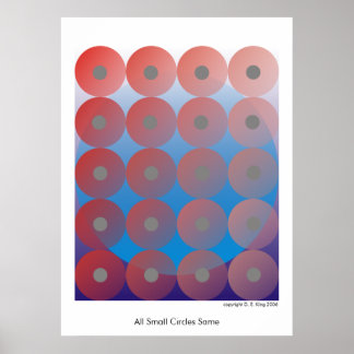 All Small Circles Same 2 Poster