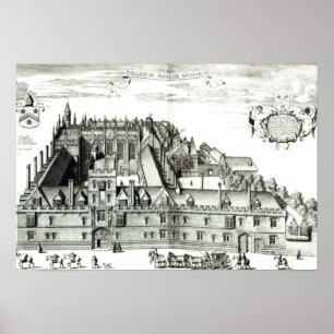 All Souls College, Oxford University, 1675 Poster