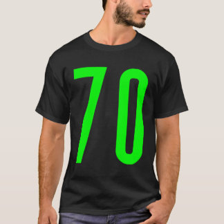 All Sports Fan Favourite Green Number 70 Jersey T-Shirt