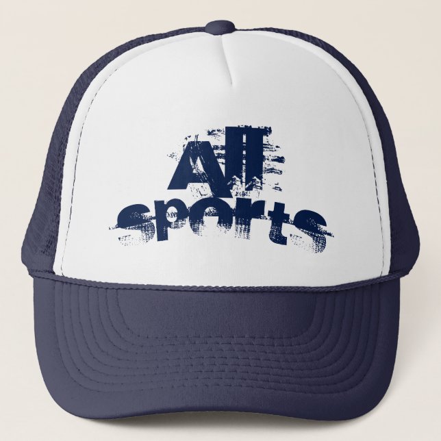 All Sports Graphics Art Trucker Hat (Front)