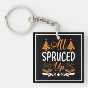 All Spruced Up - Christmas Designs Key Ring
