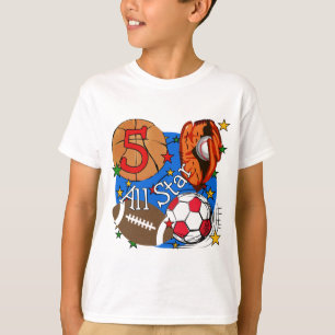 All Star 5th Birthday T-shirts and Gifts