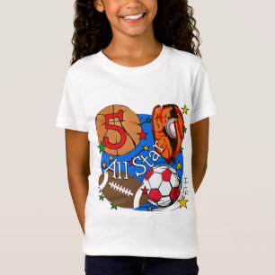All Star 5th Birthday T-shirts and Gifts