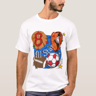 All Star 8th Birthday Tshirts and Gifts