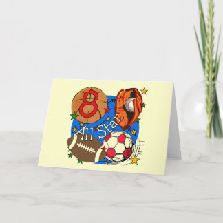 All Star 8th Birthday Tshirts and Gifts Card