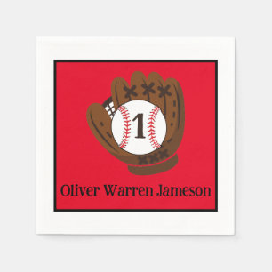 All-Star Baby Boy's 1st Birthday Baby Shower Napkin