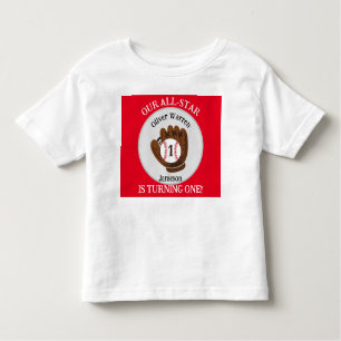 All-Star Baby Boy's 1st Birthday Baby Shower Toddler T-Shirt