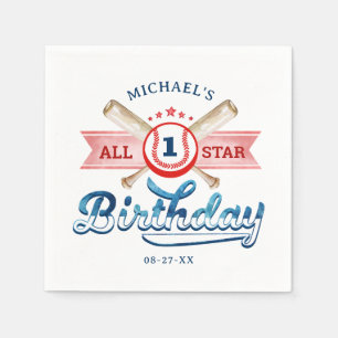 All-Star Baseball Birthday Party Napkins 