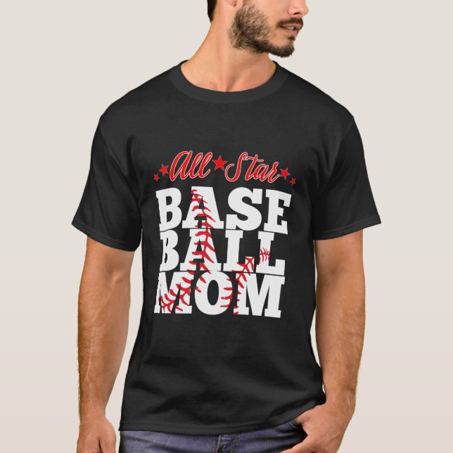 All Star Baseball Mum T-Shirt (Front)