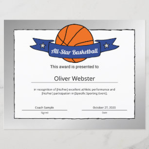 All-Star Basketball Player Award Basketball Award
