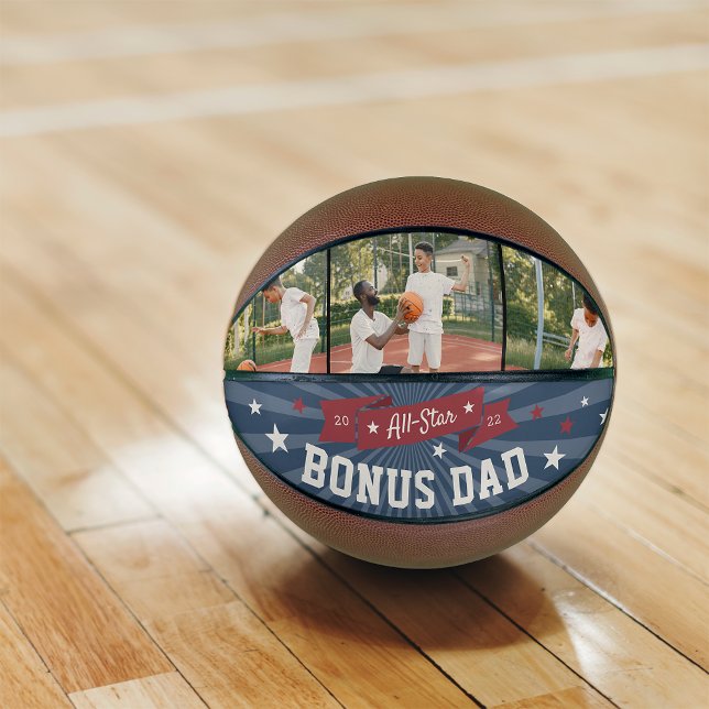All-Star Bonus Dad Custom Photo Stepdad Basketball (Creator Uploaded)